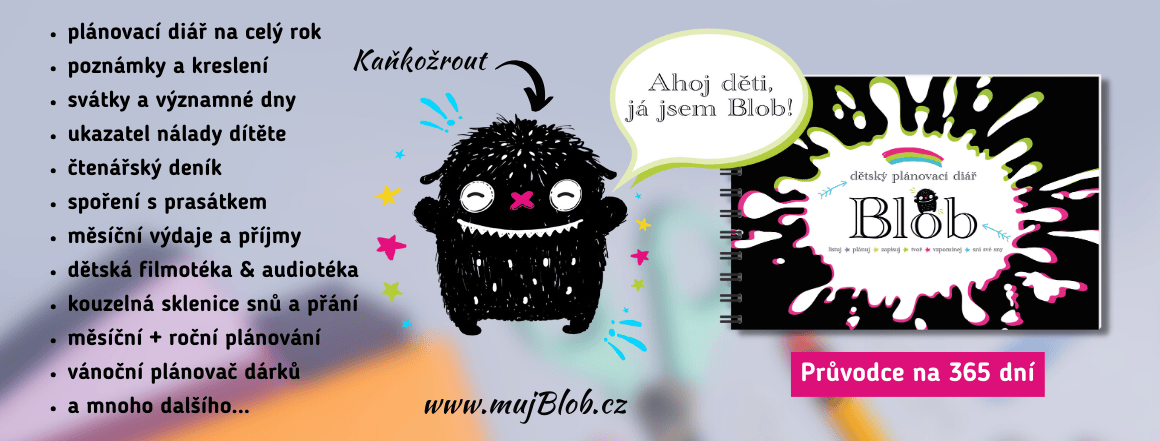 Dětský plánovací diář Blob